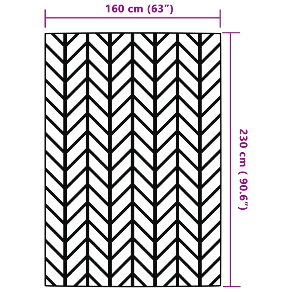 vidaXL Outdoor Carpet ARAKIL Grey 160x230 cm PP