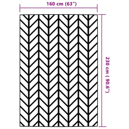 vidaXL Outdoor Carpet ARAKIL Grey 160x230 cm PP