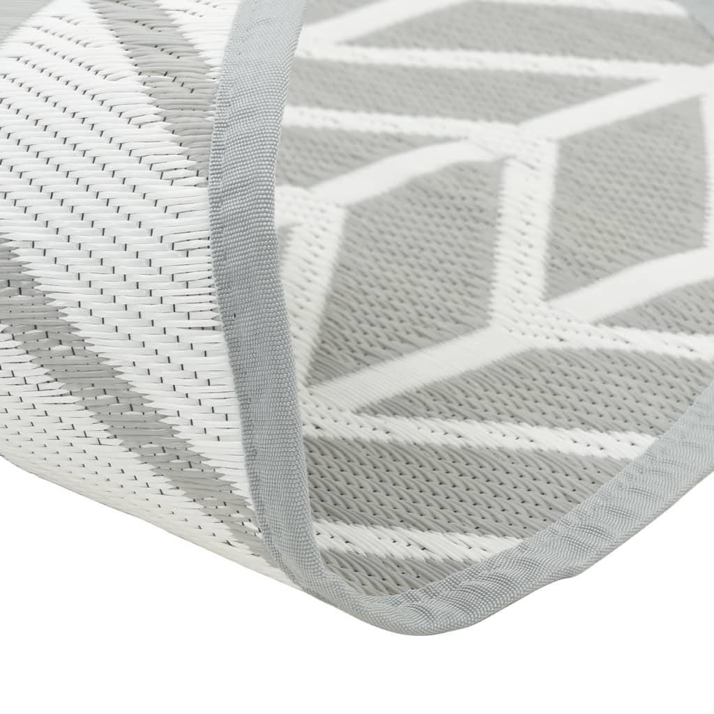vidaXL Outdoor Carpet ARAKIL Grey Ø160 cm PP