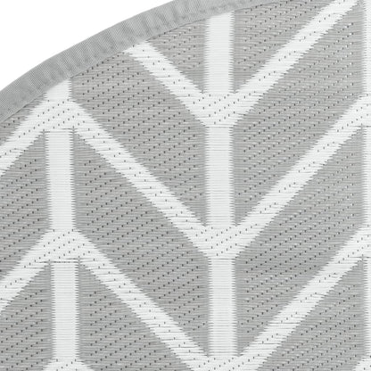 vidaXL Outdoor Carpet ARAKIL Grey Ø160 cm PP