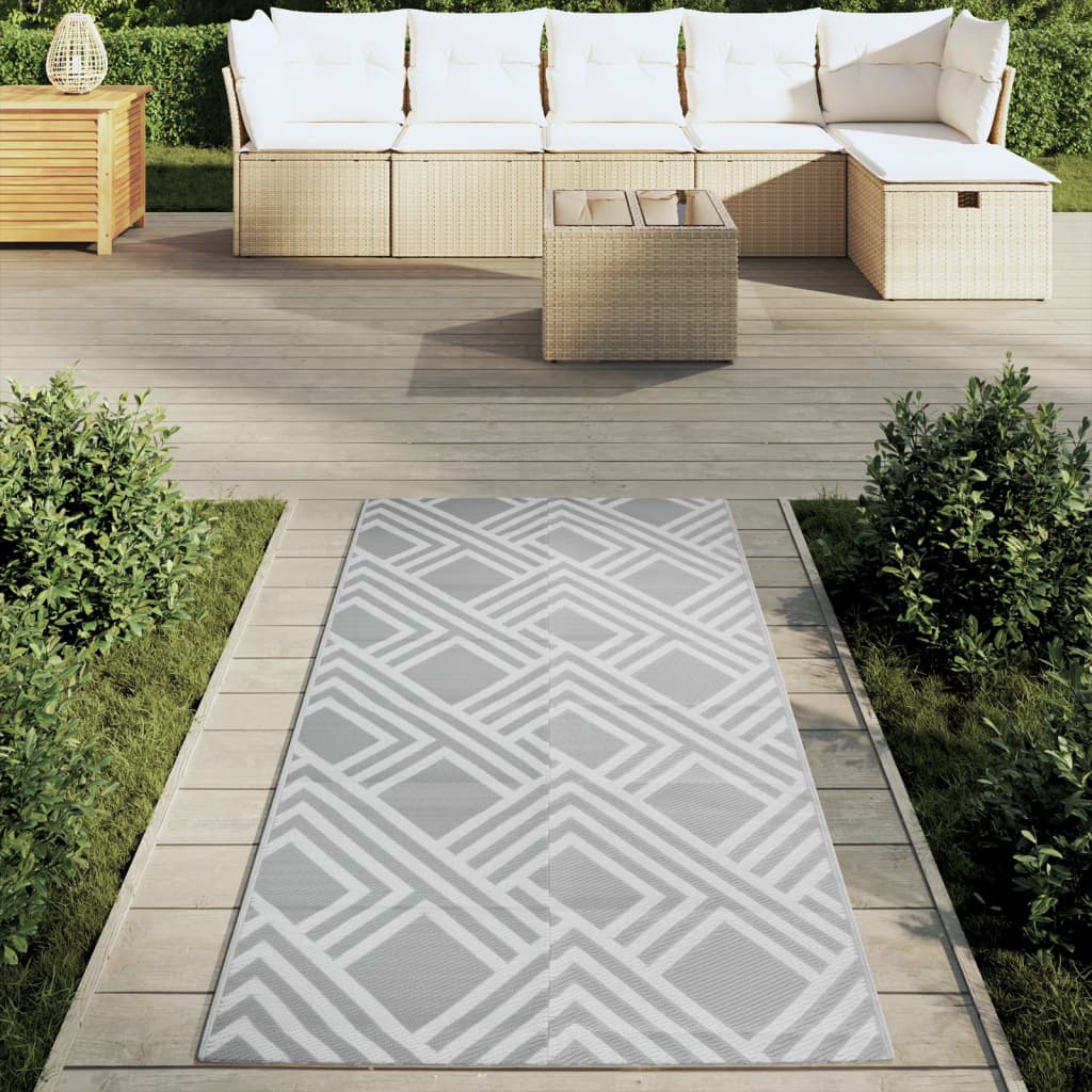 vidaXL Outdoor Carpet ARAKIL Grey 80x150 cm PP