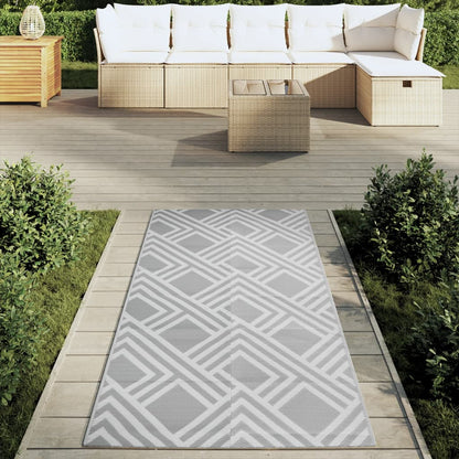 vidaXL Outdoor Carpet ARAKIL Grey 80x150 cm PP