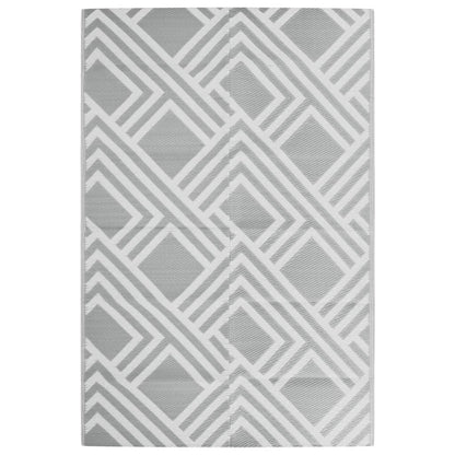 vidaXL Outdoor Carpet ARAKIL Grey 120x180 cm PP