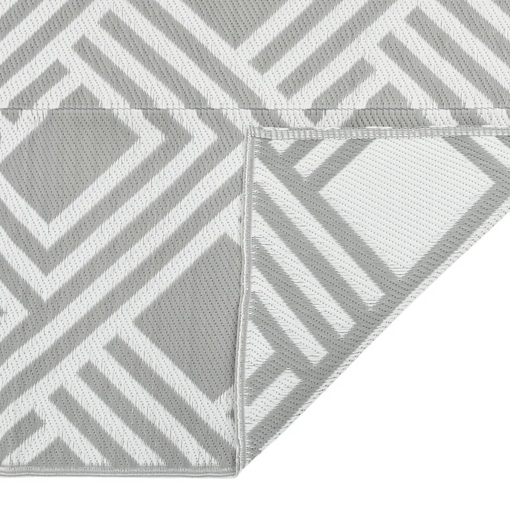 vidaXL Outdoor Carpet ARAKIL Grey 120x180 cm PP