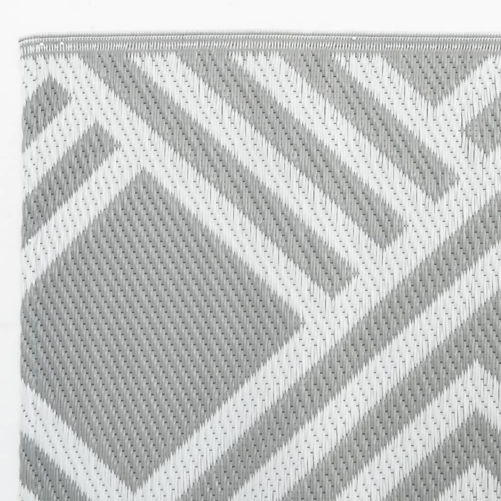 vidaXL Outdoor Carpet ARAKIL Grey 120x180 cm PP