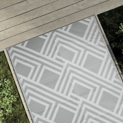 vidaXL Outdoor Carpet ARAKIL Grey 120x180 cm PP