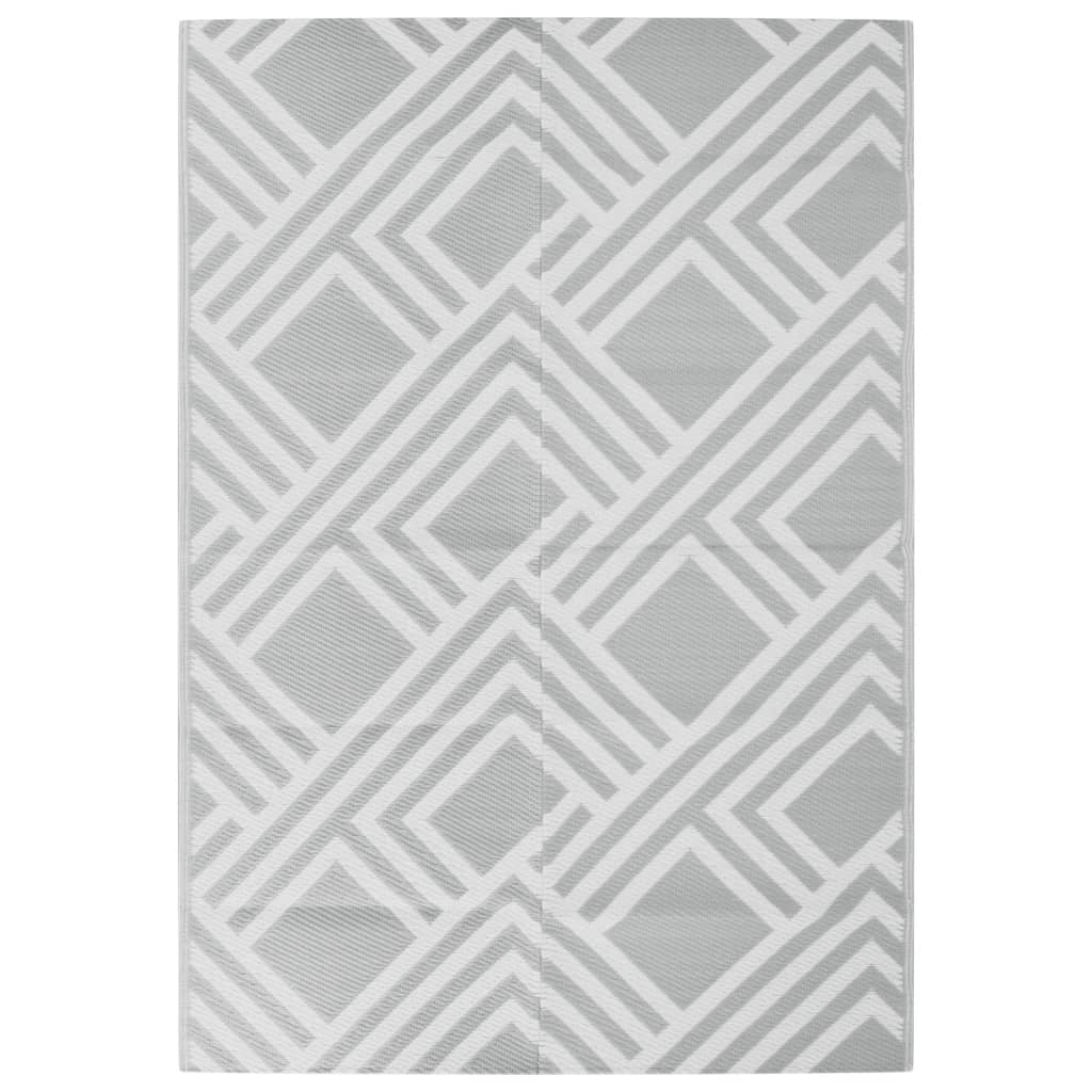 vidaXL Outdoor Carpet ARAKIL Grey 160x230 cm PP