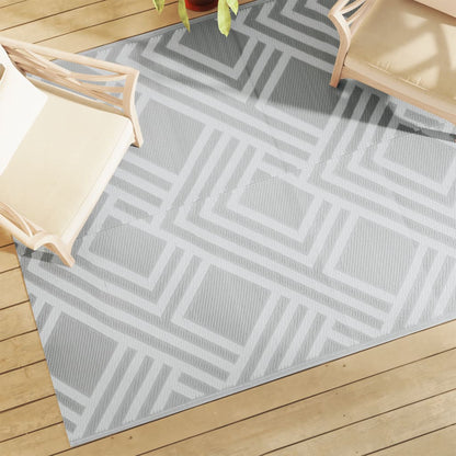 vidaXL Outdoor Carpet ARAKIL Grey 160x230 cm PP