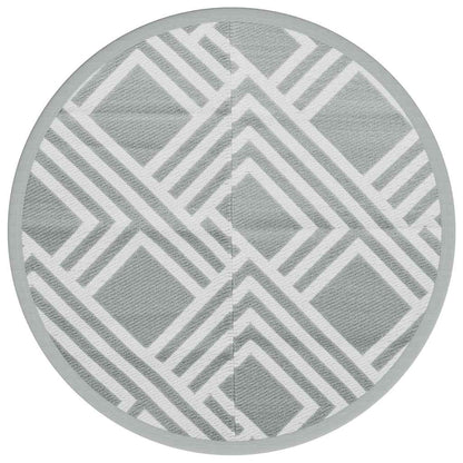 vidaXL Outdoor Carpet ARAKIL Grey Ø120 cm PP