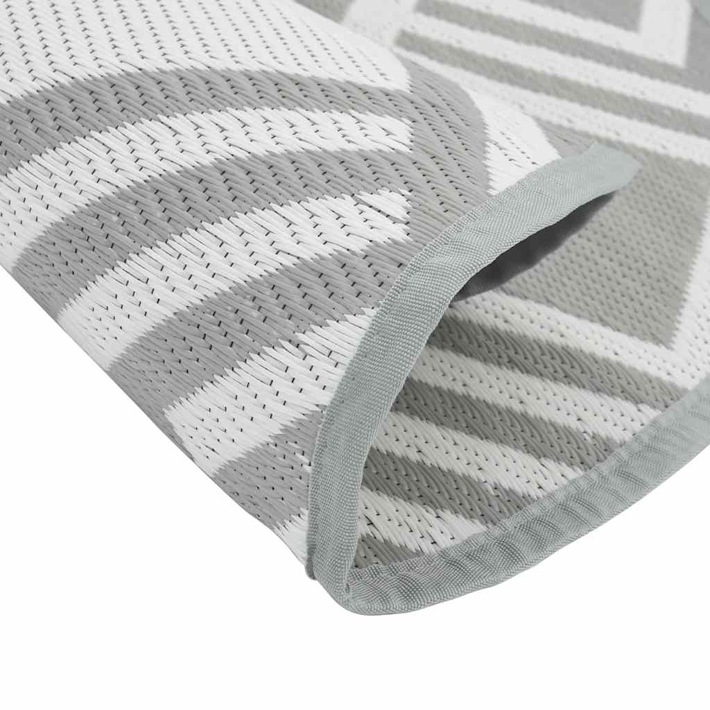 vidaXL Outdoor Carpet ARAKIL Grey Ø120 cm PP