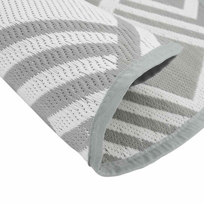 vidaXL Outdoor Carpet ARAKIL Grey Ø120 cm PP