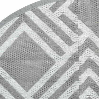 vidaXL Outdoor Carpet ARAKIL Grey Ø120 cm PP
