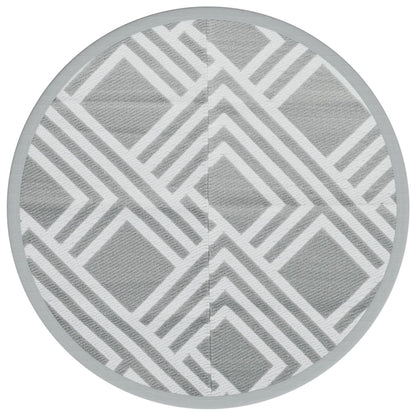 vidaXL Outdoor Carpet ARAKIL Grey Ø160 cm PP