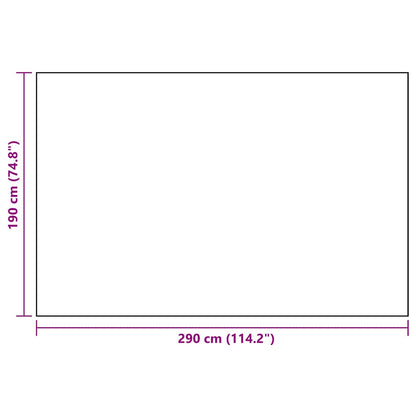 vidaXL Outdoor Carpet ARAKIL White and Black 190x290 cm PP