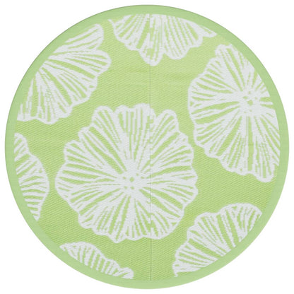 vidaXL Outdoor Carpet ARAKIL Green Ø120 cm PP