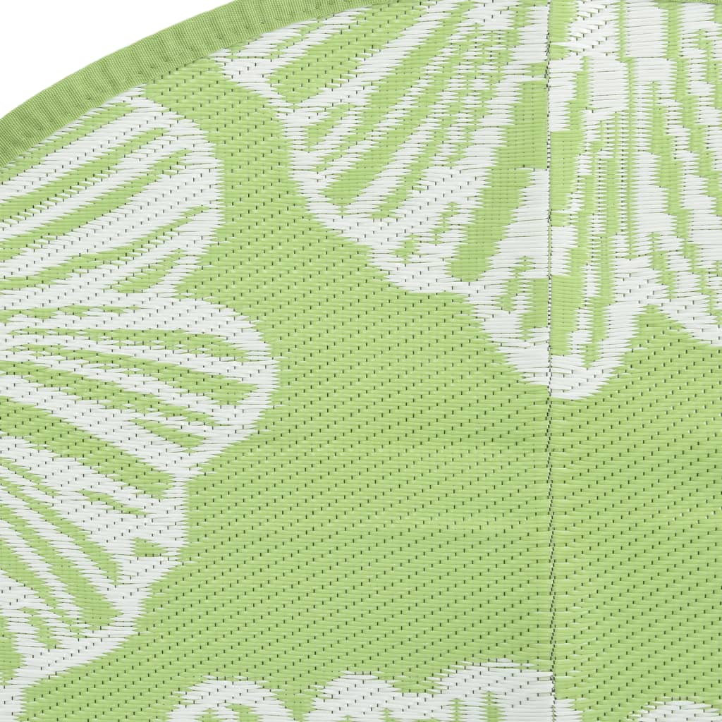 vidaXL Outdoor Carpet ARAKIL Green Ø120 cm PP