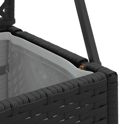 vidaXL Garden Trellis Planter Black 105 x 30 x 170 cm Metal