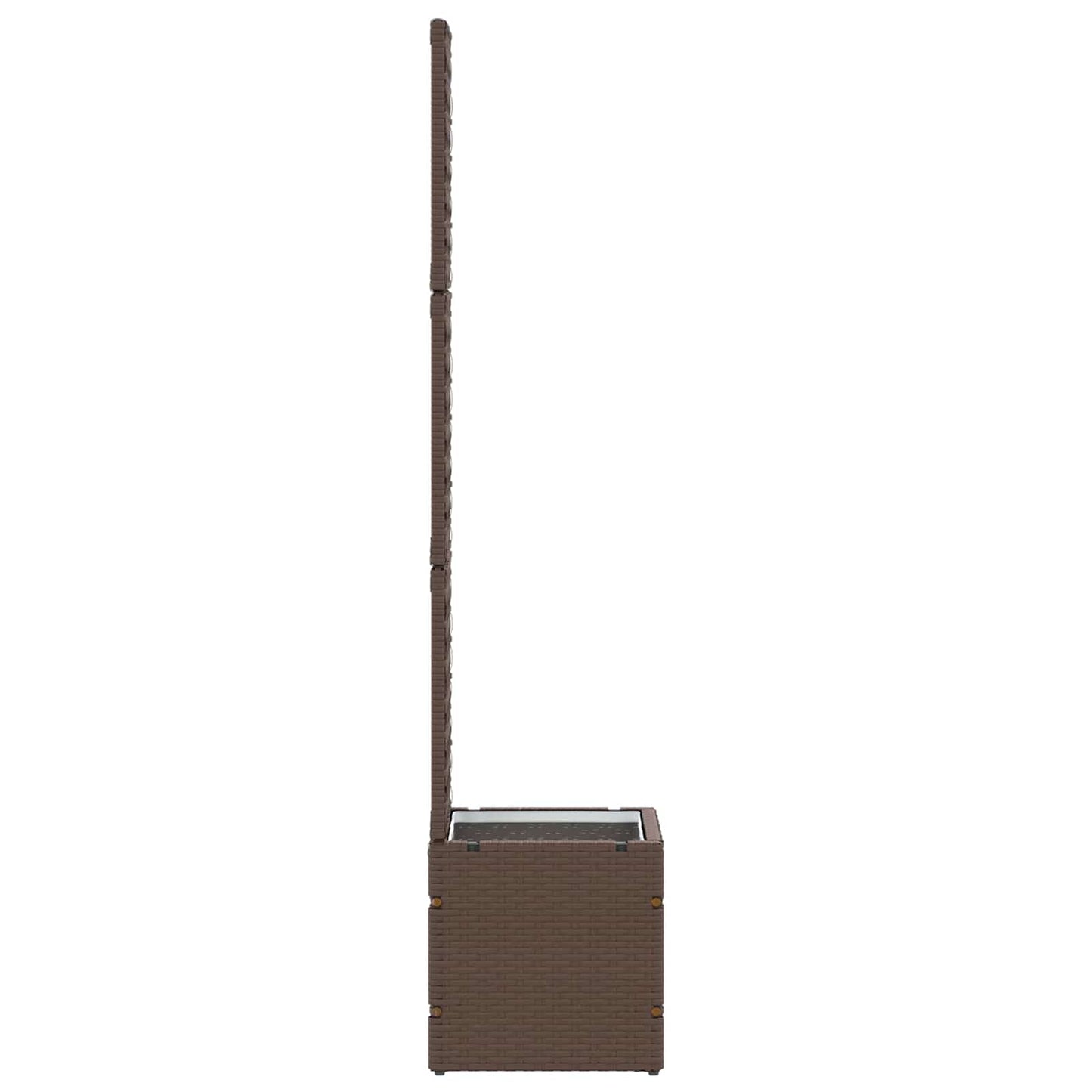 vidaXL Garden Trellis Planter Brown 35 x 30 x 135 cm Metal