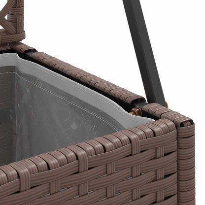 vidaXL Garden Trellis Planter Brown 70 x 30 x 135 cm Metal