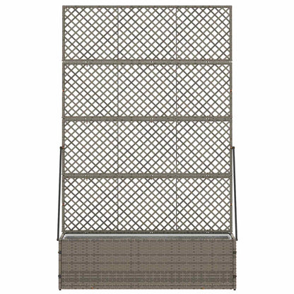 vidaXL Garden Trellis Planter Grey 105 x 30 x 170 cm Metal