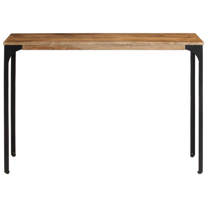 vidaXL Console Table Brown 110x35x76 cm Solid Wood Mango and Iron