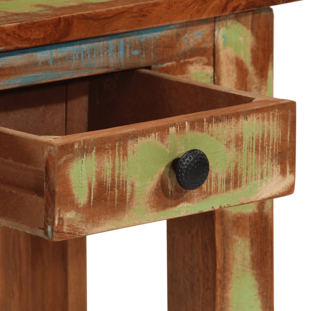 vidaXL Console Table 110x30x76 cm Solid Wood Reclaimed