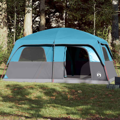 vidaXL Family Tent Cabin 8-Person Blue Waterproof