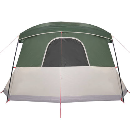 vidaXL Camping Tent with Porch 4-Person Green Waterproof