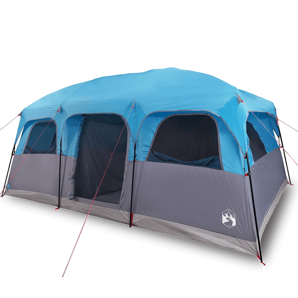 vidaXL Family Tent Cabin 9-Person Blue Waterproof
