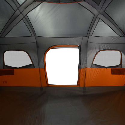 vidaXL Family Tent Cabin 10-Person Grey Waterproof