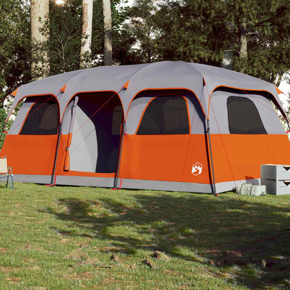 vidaXL Family Tent Cabin 10-Person Grey Waterproof