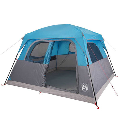 vidaXL Family Tent Cabin 6-Person Blue Waterproof
