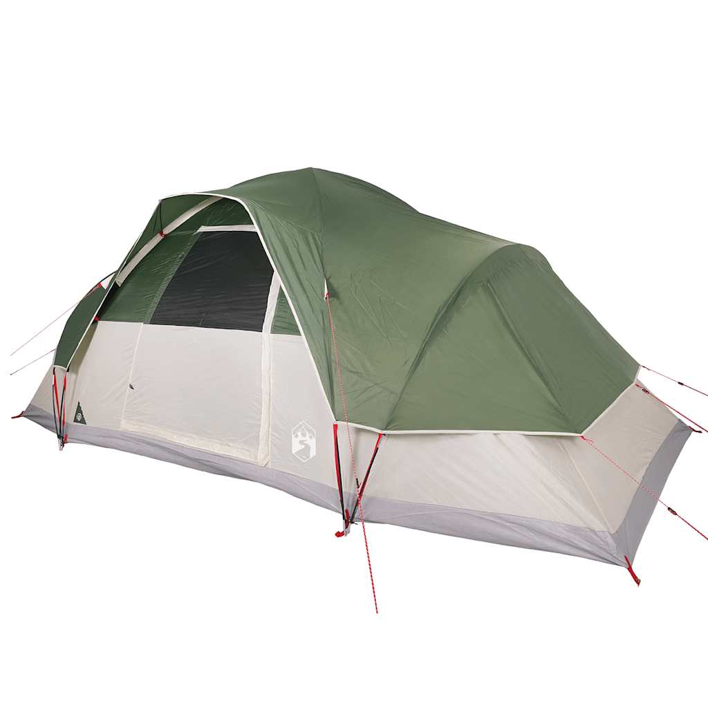 vidaXL Family Tent Dome 9-Person Green Waterproof