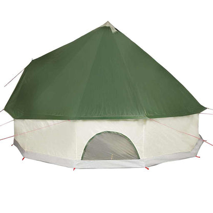 vidaXL Family Tent Tipi 12-Person Green Waterproof