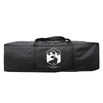 vidaXL Camping Tent Tunnel 3-Person White Blackout Fabric Waterproof