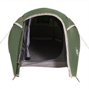 vidaXL Camping Tent Tunnel 2-Person Green Waterproof