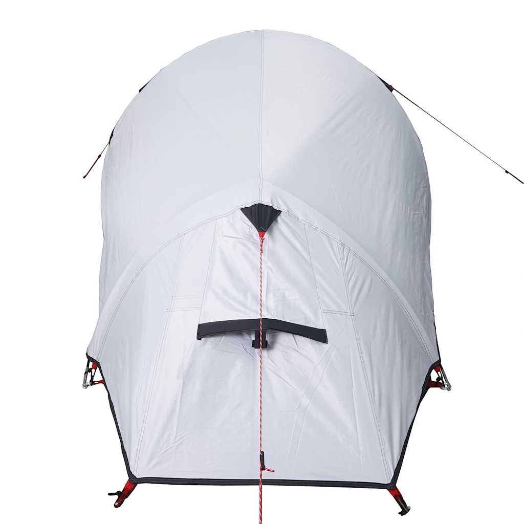 vidaXL Camping Tent Tunnel 2-Person White Blackout Fabric Waterproof