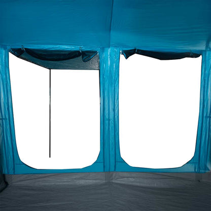 vidaXL Family Tent Tunnel 8-Person Blue Waterproof