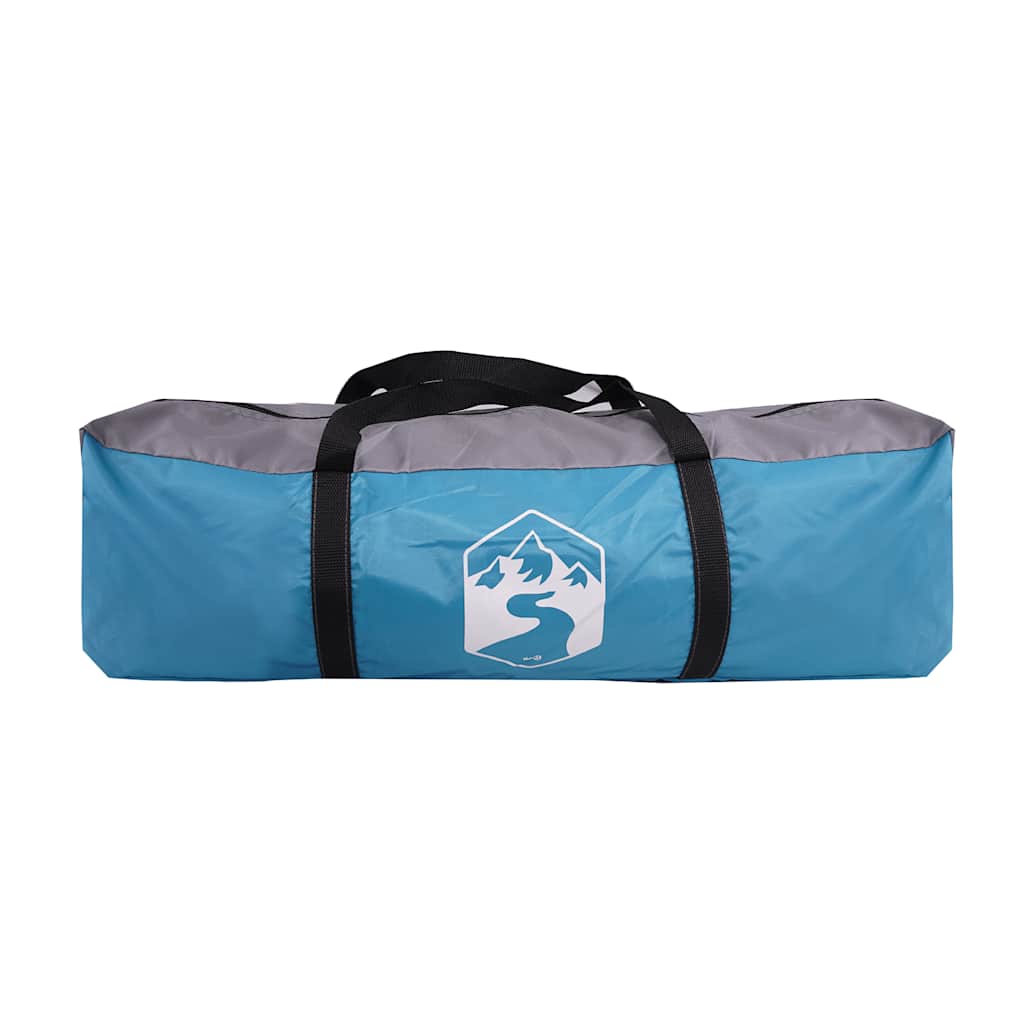 vidaXL Family Tent Tunnel 10-Person Blue Waterproof