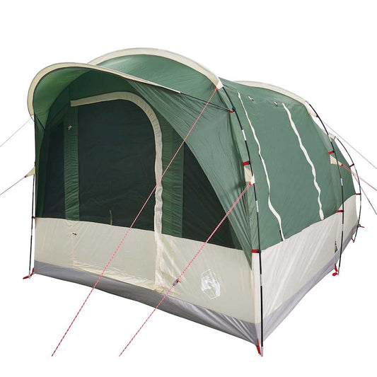 vidaXL Camping Tent Tunnel 3-Person Green Waterproof