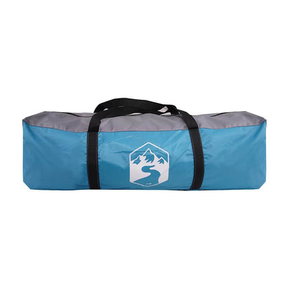 vidaXL Camping Tent Tunnel 3-Person Blue Waterproof