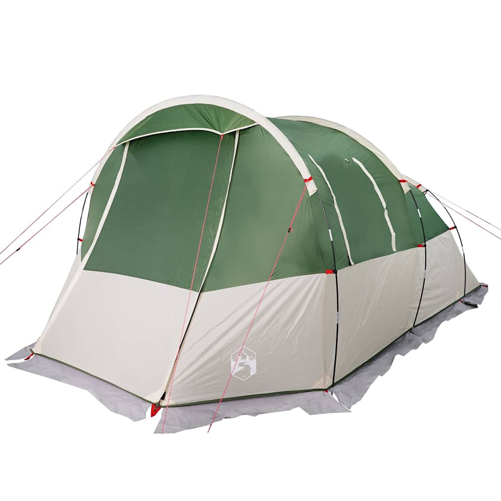 vidaXL Camping Tent Tunnel 4-Person Green Waterproof