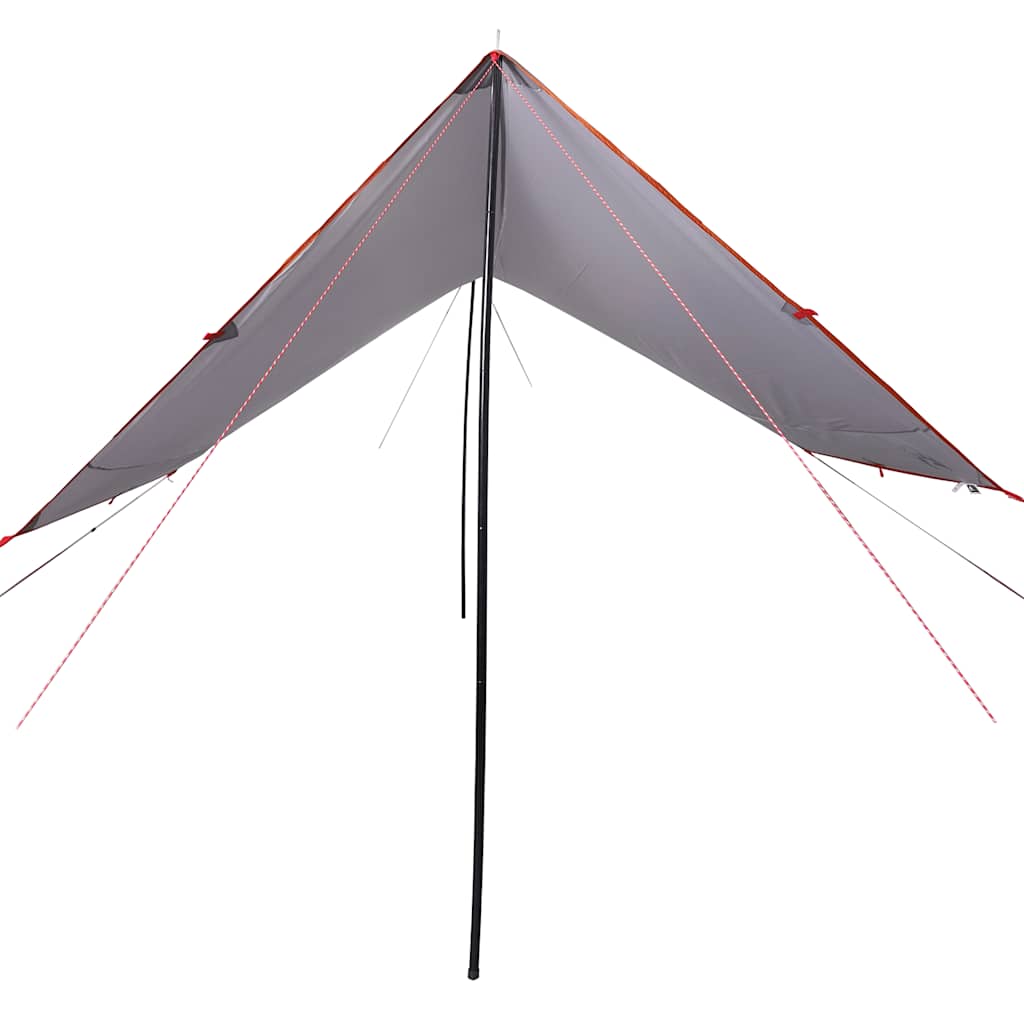 vidaXL Camping Tarp Grey and Orange 430x380x210 cm Waterproof