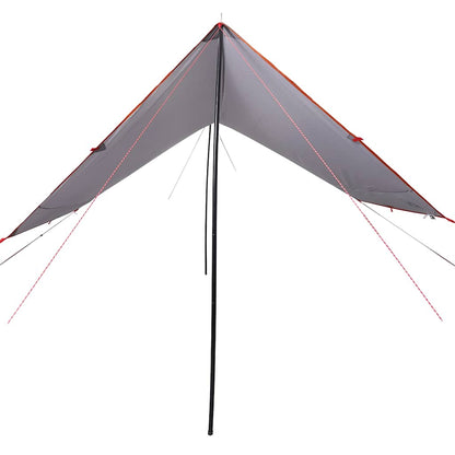 vidaXL Camping Tarp Grey and Orange 430x380x210 cm Waterproof