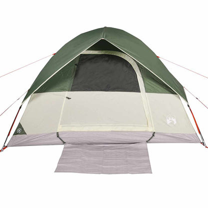 vidaXL Family Tent Dome 6-Person Green Waterproof
