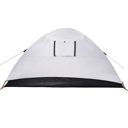 vidaXL Family Tent Dome 6-Person White Blackout Fabric Waterproof