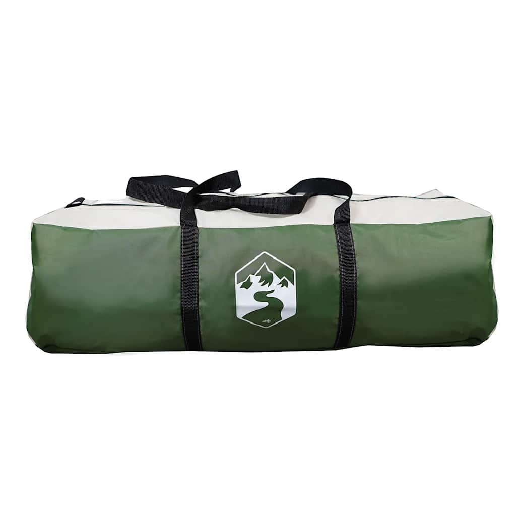 vidaXL Camping Tent Dome 4-Person Green Waterproof