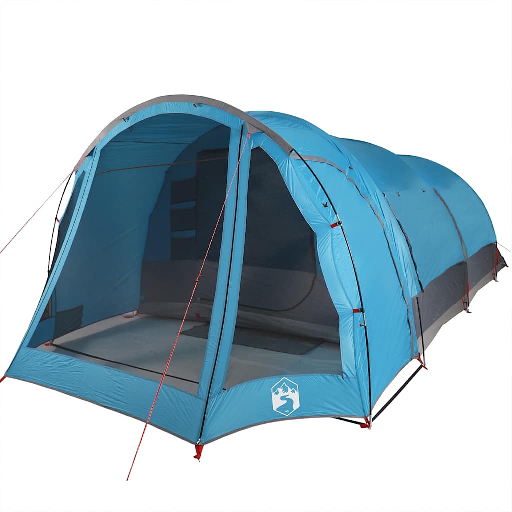 vidaXL Family Tent Tunnel 8-Person Blue Waterproof