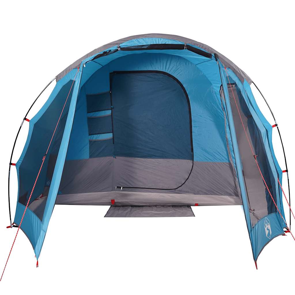 vidaXL Family Tent Tunnel 8-Person Blue Waterproof