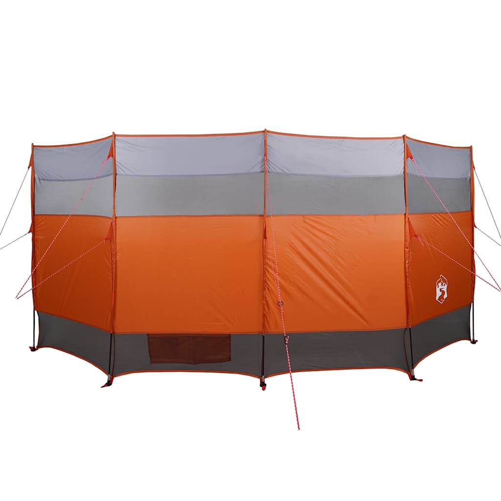 vidaXL Camping Windbreak Orange 366x152x152 cm Waterproof